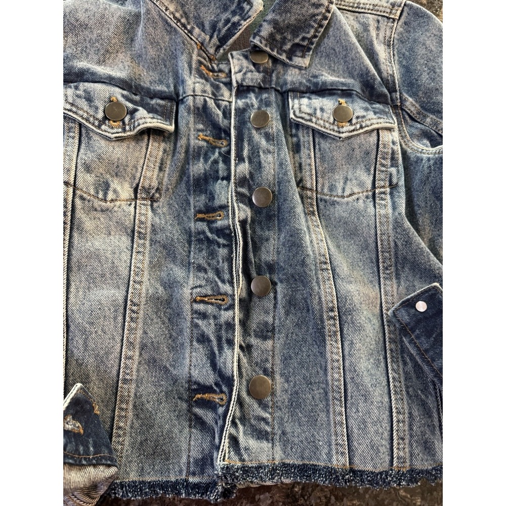GOLDEN BEE DENIM JACKET. Pre Loved Size Small Denim. - Picture 4 of 12